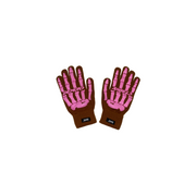 Skeleton Gloves Brown/Pink