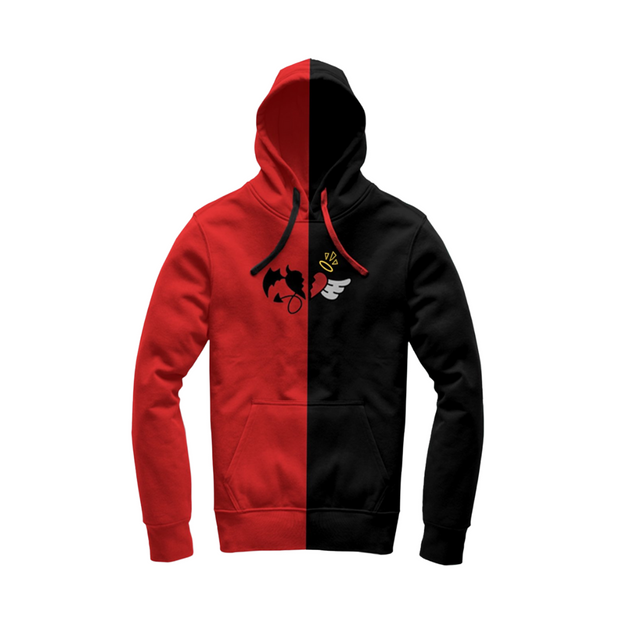 "OG" Red N Black  Split hoodie