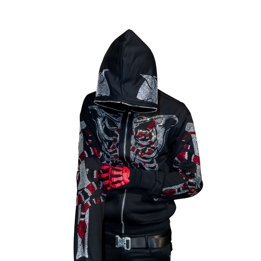 Snake Skelly Zip Up Hoodie – Demons N Angels
