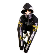 Skelly Yellow Butterfly Zip Up