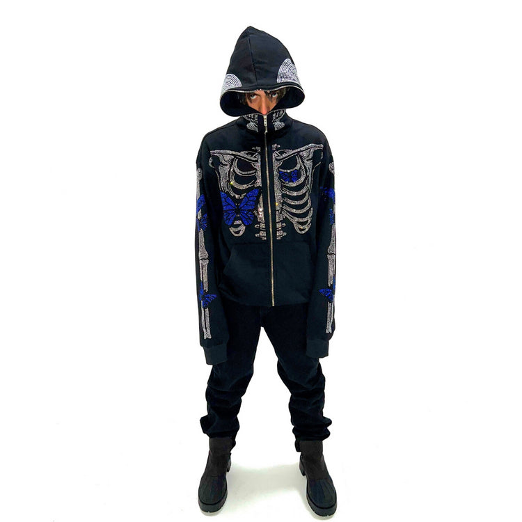 the bonez  Skull Angel Hoodie  ボーンズ the bonez Skull Angel Hoodie ボーンズ Mサイズ