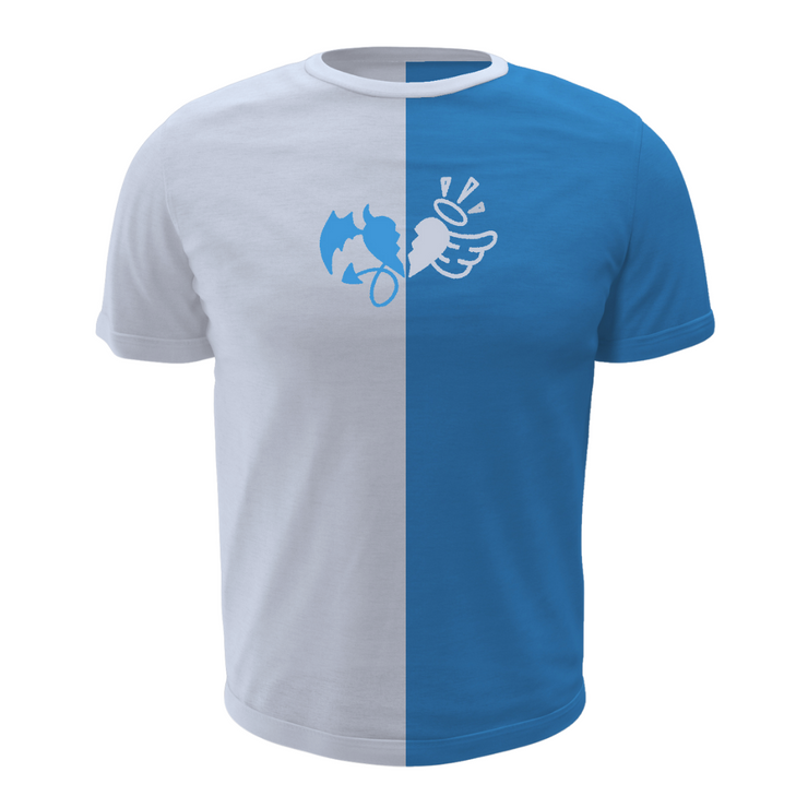 Split T-Shirt Blue
